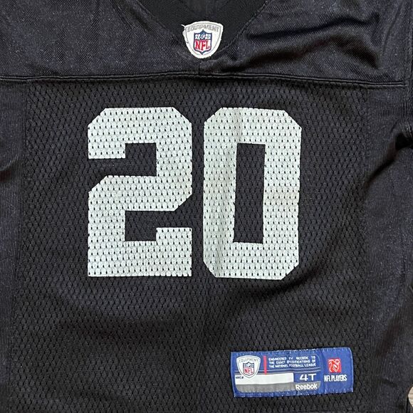 Vintage Y2K Reebok NFL Raiders Darren McFadden #20 Black Jersey Youth Size 4T - Picture 2 of 8